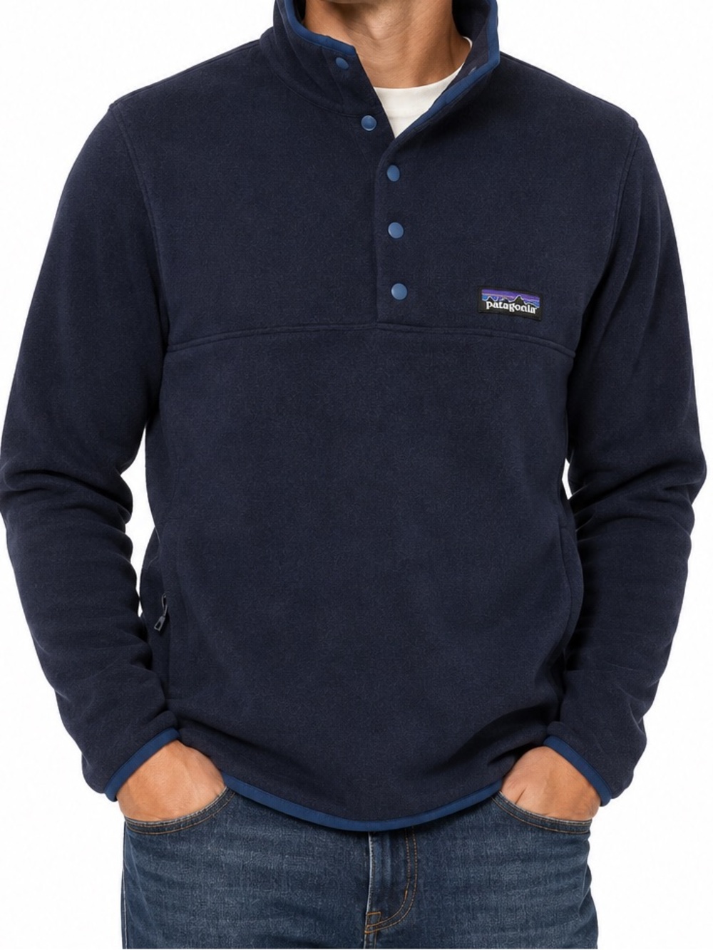 Patagonia Mens Lightweight Better Sweater Marsupial Pullover Navy Blue Size M